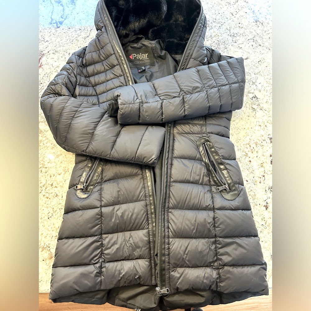 Pajar Canada CeCe Quilted Down Jacket Winter Coat Black